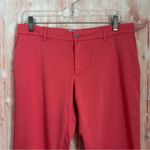 Les Canebiers Raspberry Straight Leg Tartane Pants Size XL Pink Photo 1
