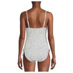 Time & Tru NWOT Zebra Jacquard One Piece Swimsuit Photo 1