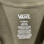 Vans  Junior's Olive Green Landscape Baby Tee - Size XS - Short Sleeve T-Shirt Photo 4