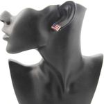 American flag earrings Photo 3