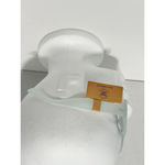 True Craft Small Rectangle Sunglasses Light Blue Transparent Frame Black Lenses Photo 2