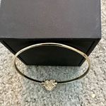 Absolutely Gold Bangle Bracelet with Baby Pink Heart Center - adorable! Photo 2