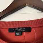 ALLSAINTS  Molly Long Sleeve Cut Out Back Bodysuit, Wild Berry Red Photo 3