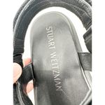Stuart Weitzman Zoelie Crystal Ball Black Slingback Flatform Sandals Size 9 Photo 4