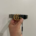 Gucci GG Buckle Monogram Leather Thin Belt NWT Size 110 Photo 10