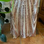 Evening prom evening formal mermaid trumpet gown with gold sequins size L Size L Photo 5