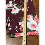 LuLaRoe New S Floral Burgundy/Pink Comfortable Romper Women V-Neck Short Sleeves Photo 9
