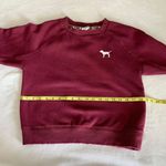 PINK - Victoria's Secret maroon pullover sweatshirt Photo 7