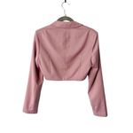 NWT Nana Jacqueline Stella Cropped Blazer Diamond Crystal Single Button Purple Size M Photo 7