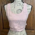 Kimberly Silver Shimmery Light Pink Bra and Leggings Yoga Set Size Medium Photo 1