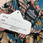 Angie  Floral Sleeveless Cutout Smocked Back Mini Dress Multicolor Size Small NWT Photo 6