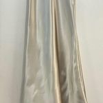 Jenny Yoo  Brenna V-Neck Waistline Satin Dress Photo 4