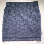Hollister  lace navy blue mini pencil skirt, size M Photo 0