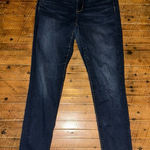 American Eagle  dark wash distressed stretchy size 10 jeggings Photo 0