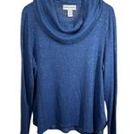 Cathy Daniels Sweater Women XL Blue Long Sleeve Cowl Neck Lagenlook Spring Top Photo 0