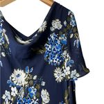 Roaman’s Roaman's Floral Sequin Flutter Sleeve Gown Handkerchief Hem maxi dress 24w Photo 8