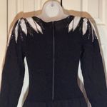 Pat Sandler For Wellmore Vintage Beaded Cocktail Sweater Dress XS Photo 9