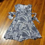 Vol 1 Juniors Handkerchief Trim Dress Blue Size undefined Photo 3