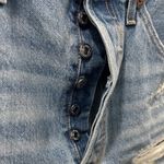 Levi's Premium 501 High Rise Short Size 32 Distressed 100% Cotton Non Stretch Photo 1