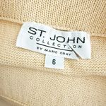 St. John | Knit Pencil Long Straight Light Butter Yellow Skirt Elastic | Size 6 Photo 2