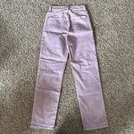 7 For All Mankind  Womens Size‎ 24 Pink Stonewash Cropped Straight Leg Jeans NWT Photo 3