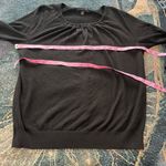 Banana Republic  Black Pleated Sweater Women’s Medium 3/4 Sleeve Pullover
Blouse Photo 11