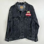 Universal Studios 2022 Halloween Horror Nights Denim Jean Jacket Adults Large Black Photo 0