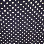 Loft  Women’s Navy & Cream Polka Dotted Dress with Ruched Side Photo 3