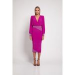 ZHIVAGO Berry Lover Man MIDI Dress Size US 6 NEW NWT Purple Photo 3