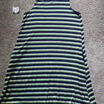 Time & Tru women’s medium sleeveless striped shirt dress NWT Photo 4