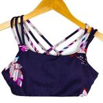 Athleta  Purple Floral Hyper Focused Activewear Bra Size- Small Photo 0