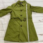 Ropé Picnic Green Belted Trench Coat Size 38/Small Green Photo 6