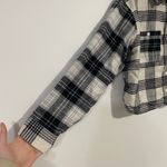 American Eagle Plaid Crop Flannel Photo 3