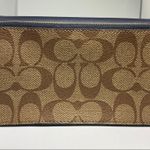 Coach Foldover Wristlet In Signature Canvas Photo 2