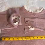 Vila Milano  Wool Blend Sweater Size XL‎ Lavender Pleated Ruffle Collar Cuffs Photo 6