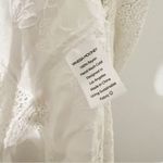 Vanessa Mooney  Claudette Dress White Lace Up Midi Size XS Photo 7
