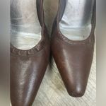 Prada Vintage Brown Leather Court Shoes Photo 13