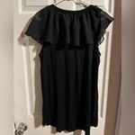 Kate and Mallory Ruffled Black Top Women’s Size XL Whimsy Goth Flutter Sleeve Photo 3