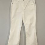 Loft NWT kick crop high rise curvy fit stretch denim jeans white 14/32 Photo 2