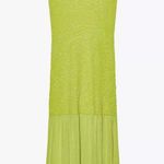 ZARA NWT green textured combination midi maxi long stretchy dress Photo 4