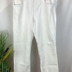 Anthropologie White Script Fray Hem Jeans From Pilcro & The Letterpress 32 Photo 0