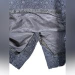 J.Crew ‎ Women’s Navy Blue Eyelet Crochet Retro Zip Pencil Skirt Floral Size 6 Photo 4