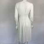 Mod Ref  Midi Dress Small White Embroidered Boho Resort Beach‎ Bridal Casual Photo 7