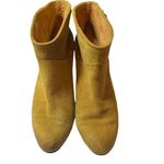 Maje  Suede Tan Fringe Western Ankle Bootie Size 38 / 7.5 Photo 2