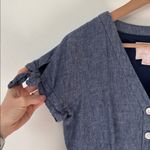 Gal Meets Glam  6 Lenna Linen Blue Button-Down Midi Dress Photo 4