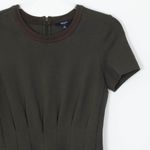 Madewell Parkline Green Pleated Short Sleeve Mini Dress Womens Size 0 Photo 3