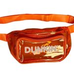 Dunkin’ Orange Clear Plastic Adjustable Fanny Pack Photo 0