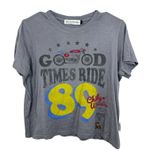 The Laundry Room  Graphic Tee Motorcycle Good Times Ride 89 Grey Modal Blend Soft Photo 8