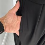 Halara  Stand Collar Short Sleeve Pocket Flare Maxi Dress Black Photo 5