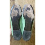J.Crew Women’s Green Wool Ballet Flats Leather Lining and Chain Detail, Sz 7 Green Photo 6